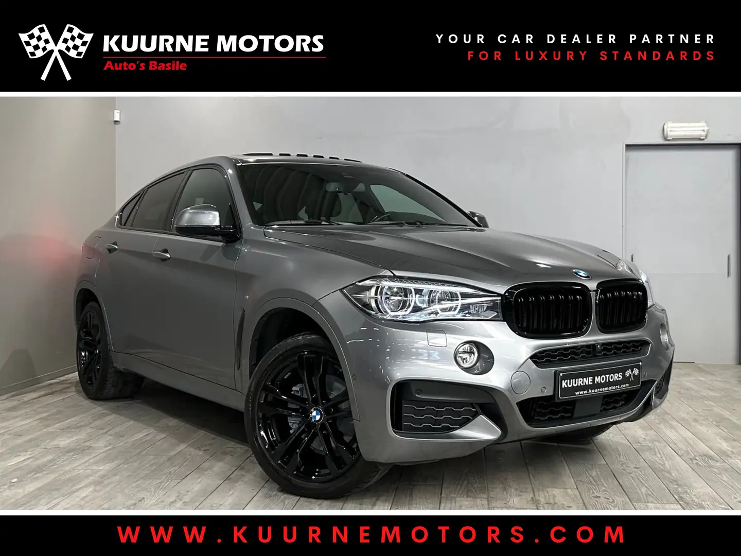 BMW X6 xDrive30dA M Pack Alu20"/OpenDak/Acc *1j garantie* Gris - 1