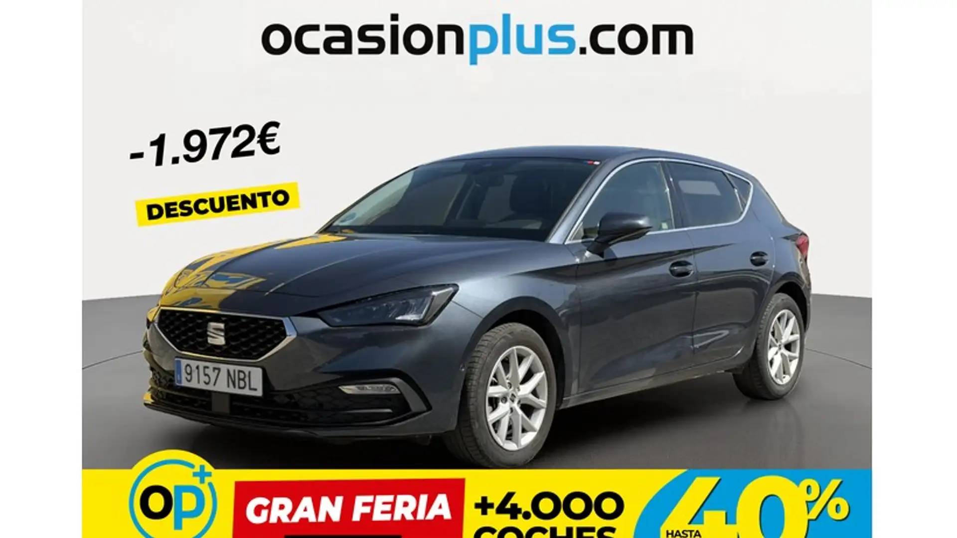 SEAT Leon 1.5 eTSI S&S Style DSG-7 115 Gris - 1