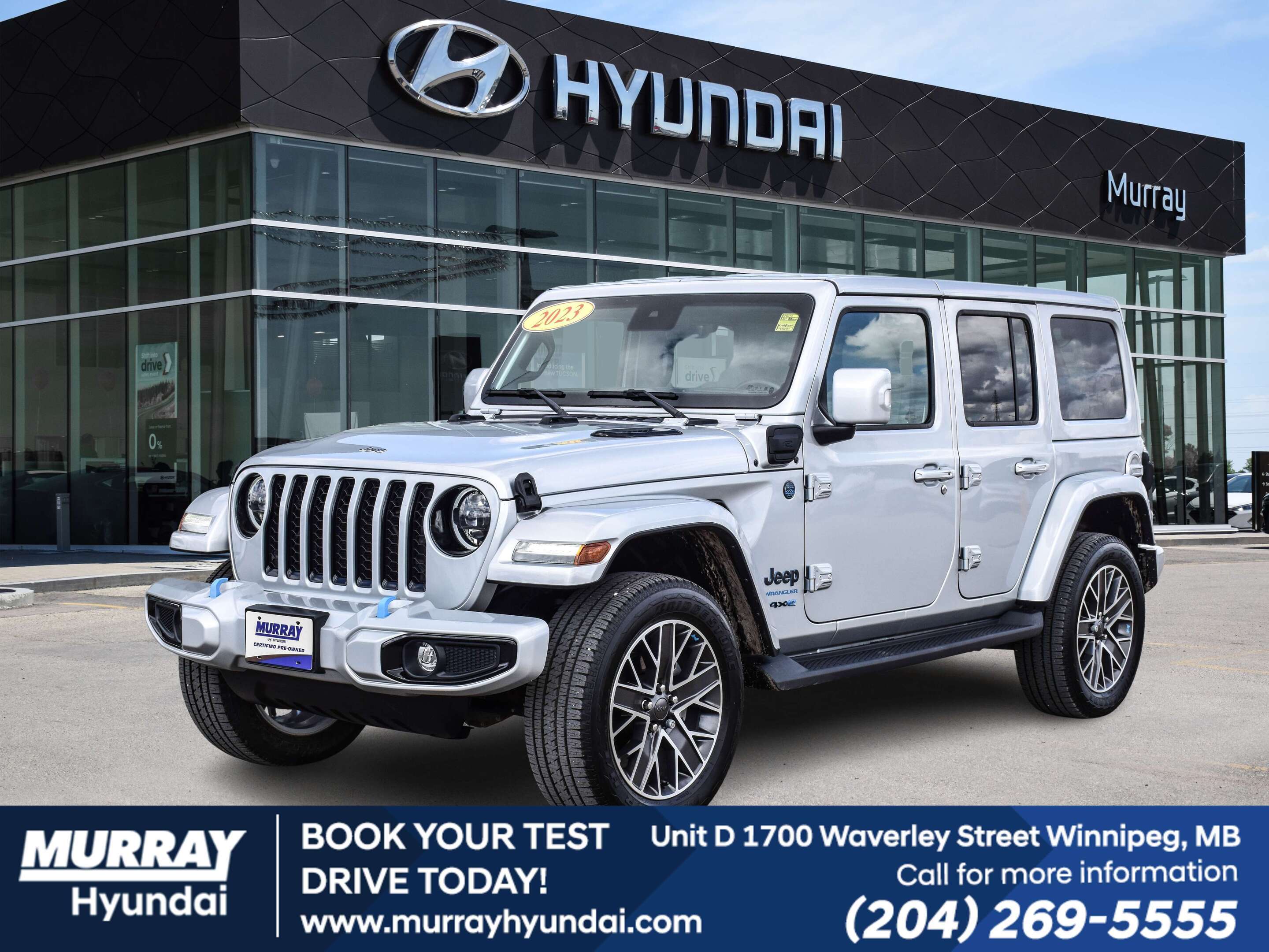 Silver Zynith 2023 Jeep Wrangler 4xe SUV / Crossover Four-Wheel Drive Automatic