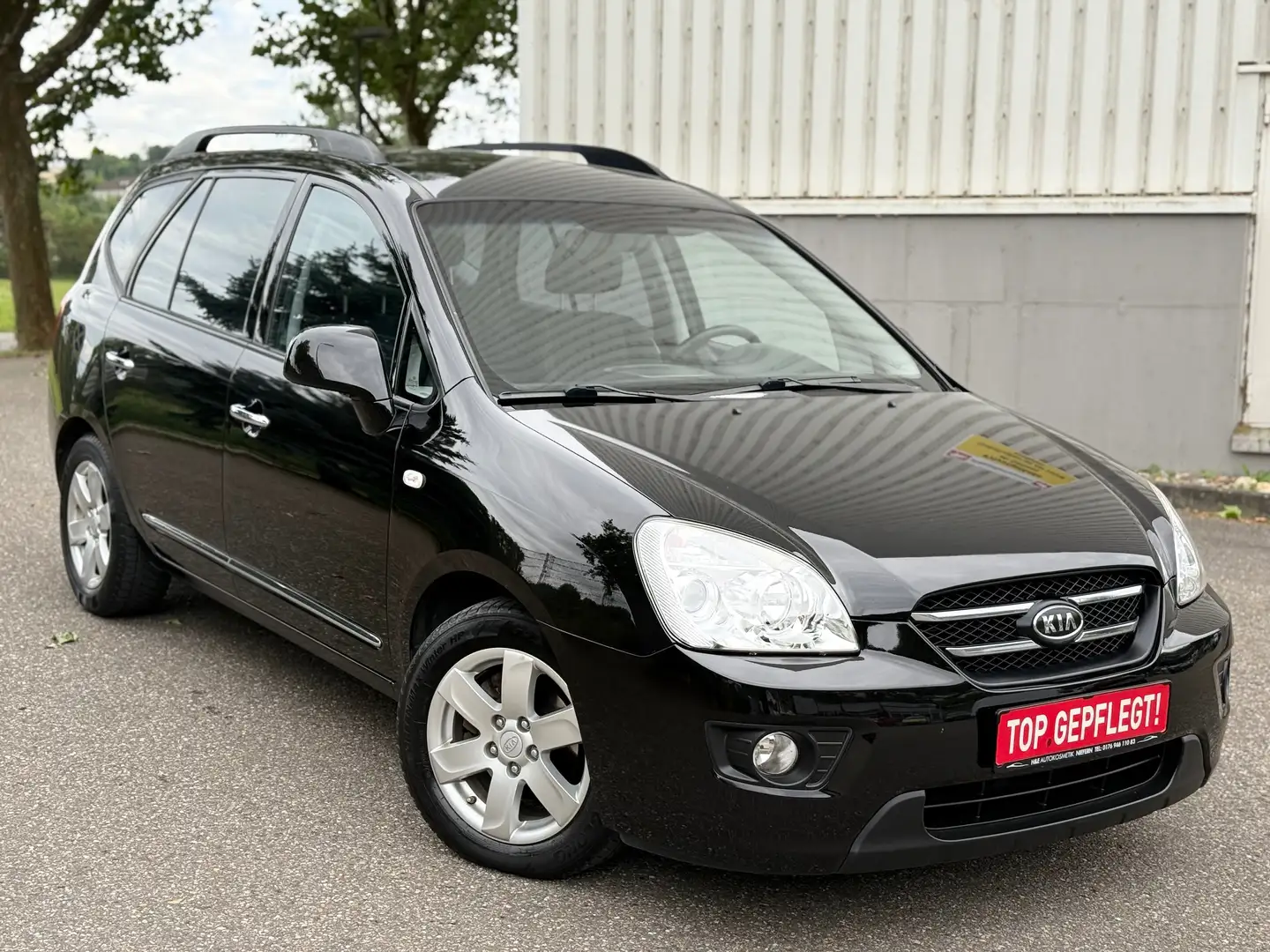 Kia Carens 7.SİTZER- TOP GEPFLEGT-TÜV/AU NEU Schwarz - 1