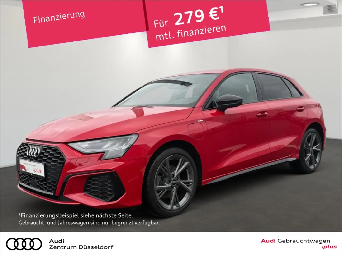 Audi A3 Sportback 40 TFSI e S tronic S-LINE CARPLAY PDC T Rot - 1