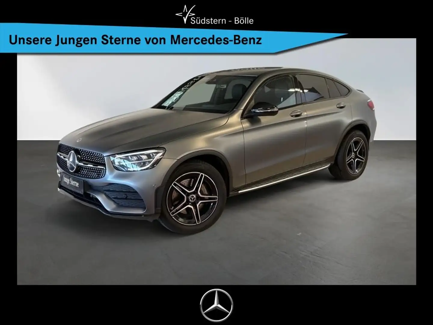 Mercedes-Benz GLC 400 d 4M Coupé +AMG+SHZ+DISTRO+NAVI+KAMERA Gris - 1