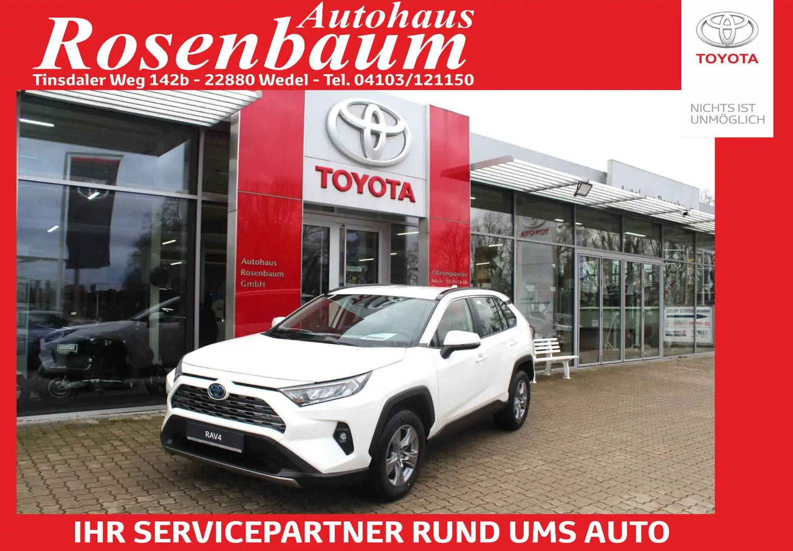 Toyota RAV 4 4 Hybrid Business Edition/KAMERA/PDC/NAVI/SHZ Weiß - 1