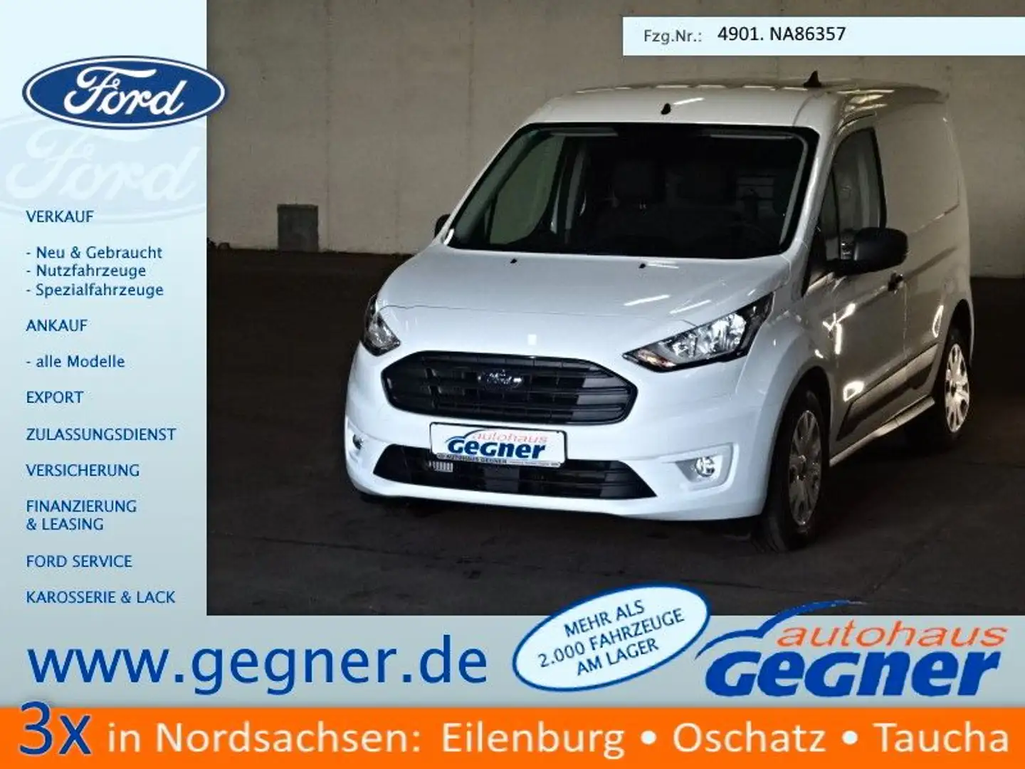 Ford Transit Connect Trend 220L1 Kasten DAB S&S Klima Weiß - 1