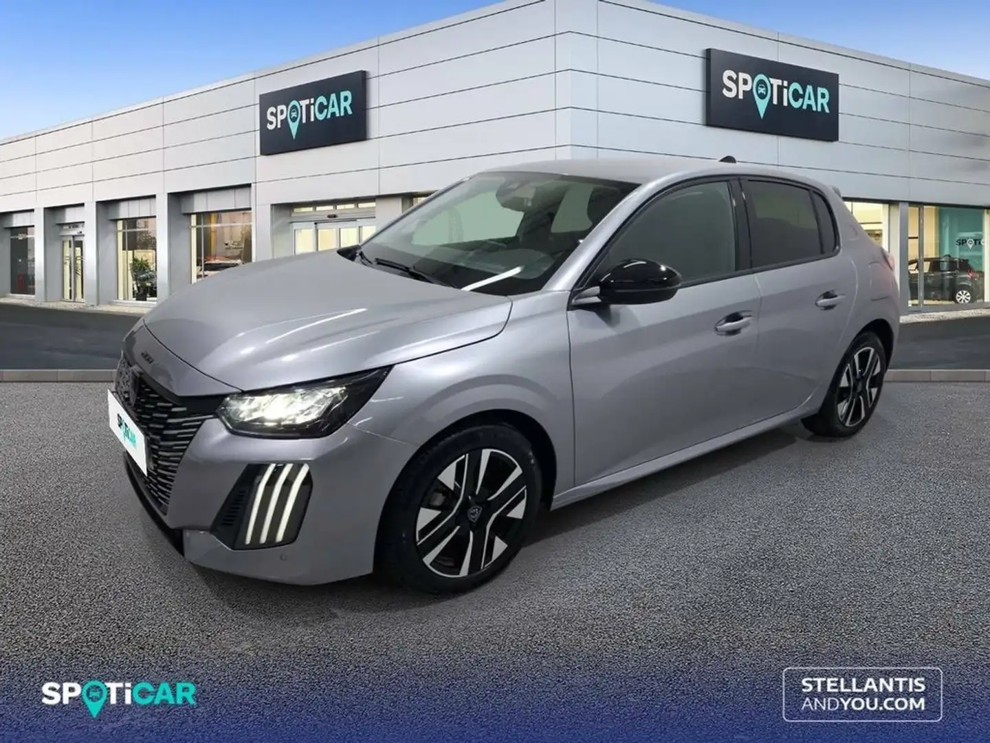 Peugeot 208 Puretech 100 Allure Gris - 1