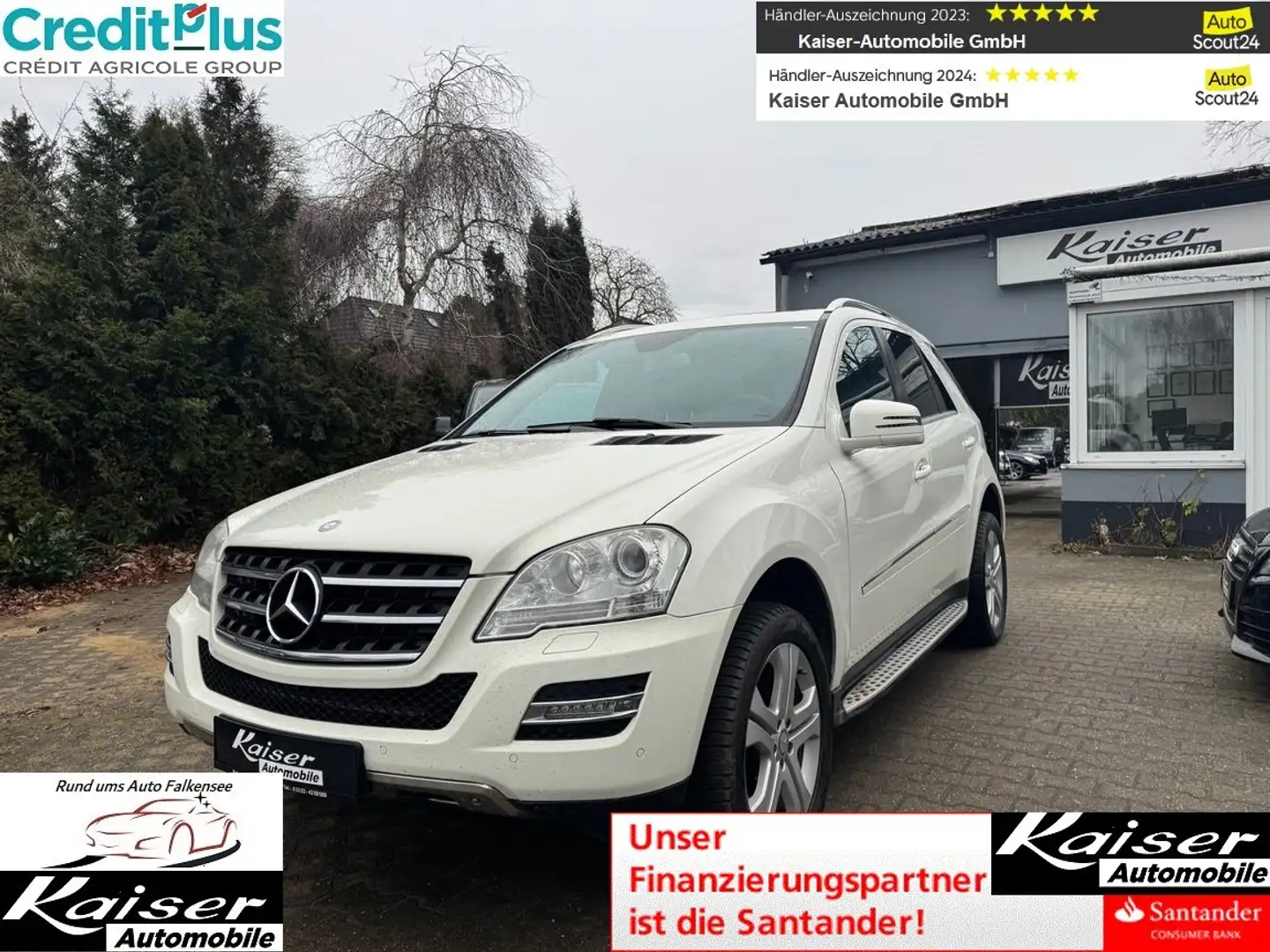 Mercedes-Benz ML 350 Sport Paket-Leder-Navi-Xenon-PDC v.h.-AHK Weiß - 1