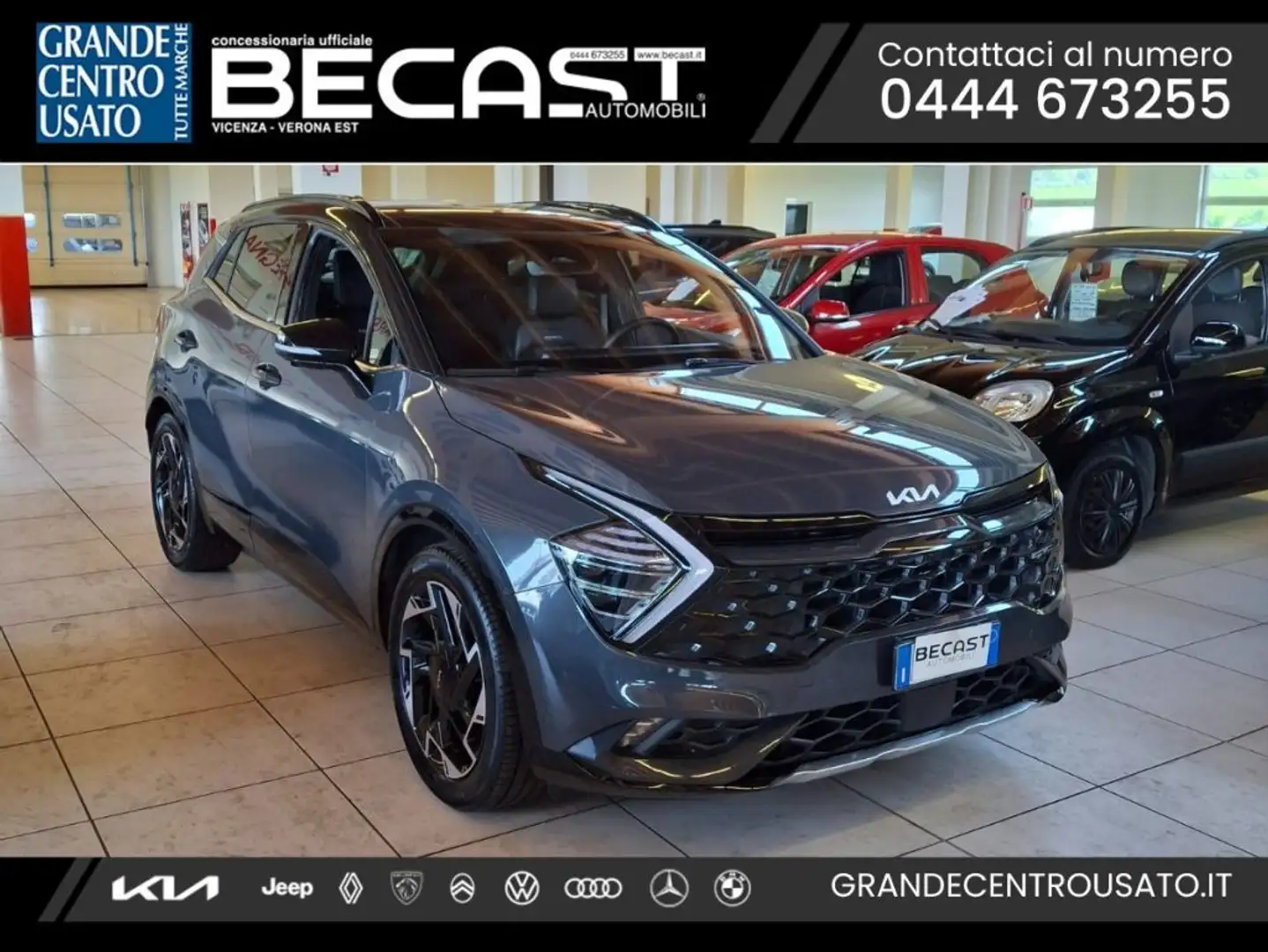Kia Sportage 1.6 CRDi MHEV AWD DCT GT-line Plus UNICO PROPRIETA Grigio - 1