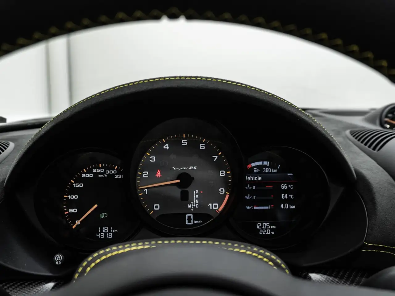 Porsche 718 Spyder снимка Porsche 718 Spyder