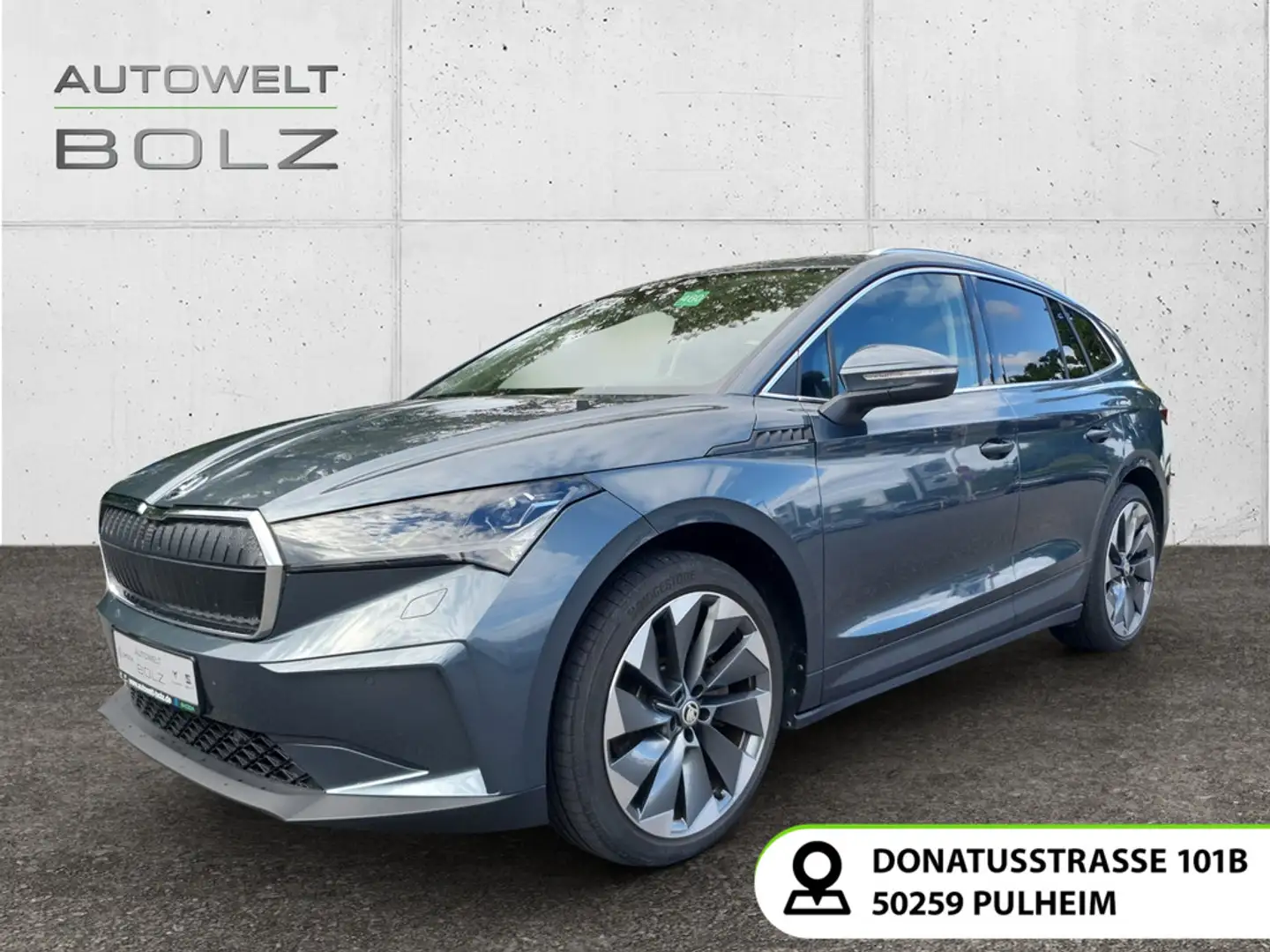 Skoda Enyaq Suite 80 HUD Pano Navi Leder Kamera DigiCo Grau - 1