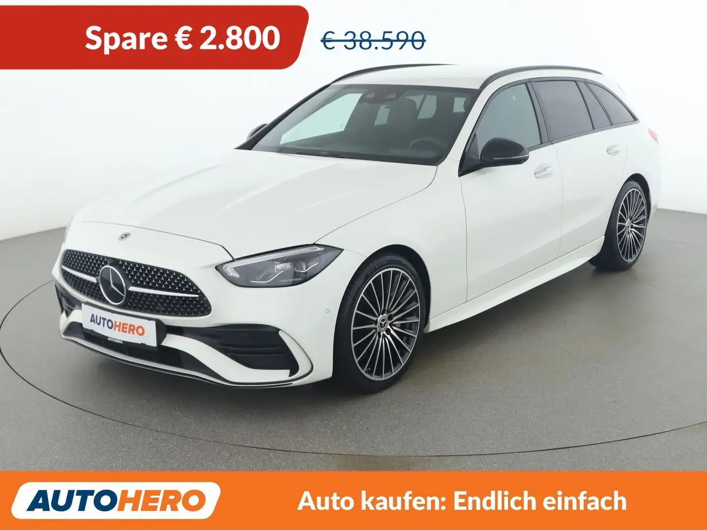 Mercedes-Benz C 220 C 220 d Mild-Hybrid T 4Matic AMG Line Weiß - 1