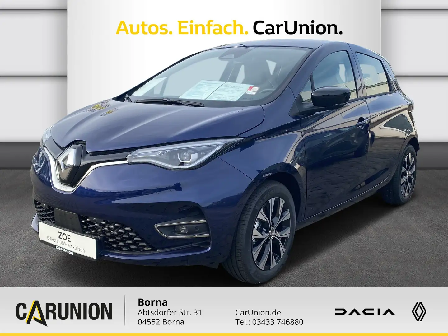 Renault ZOE E-Tech 100% el. EV50 Evolution Modrá - 1