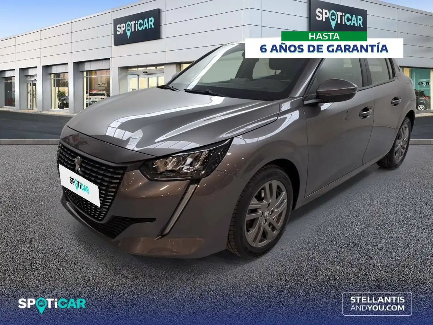 Peugeot 208 1.2 Puretech S&S Active Pack 100 Gris - 1
