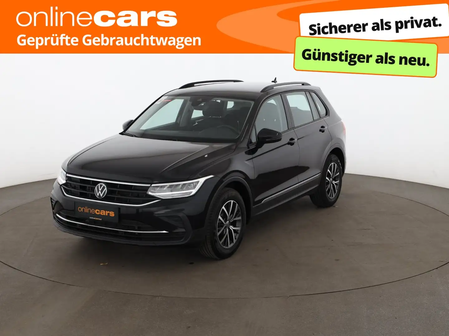 Volkswagen Tiguan 2.0 TDI Life Aut LED AHK RADAR NAVI R-CAM Schwarz - 1