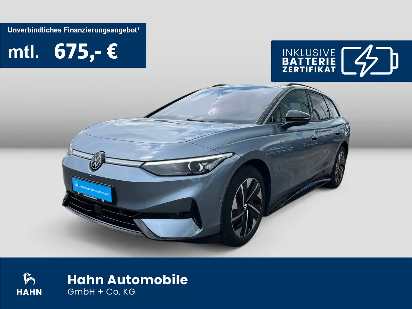 Volkswagen ID.7 Tourer Pro Matrix Pano Navi AHK ACC Wärmepu Bleu - 1