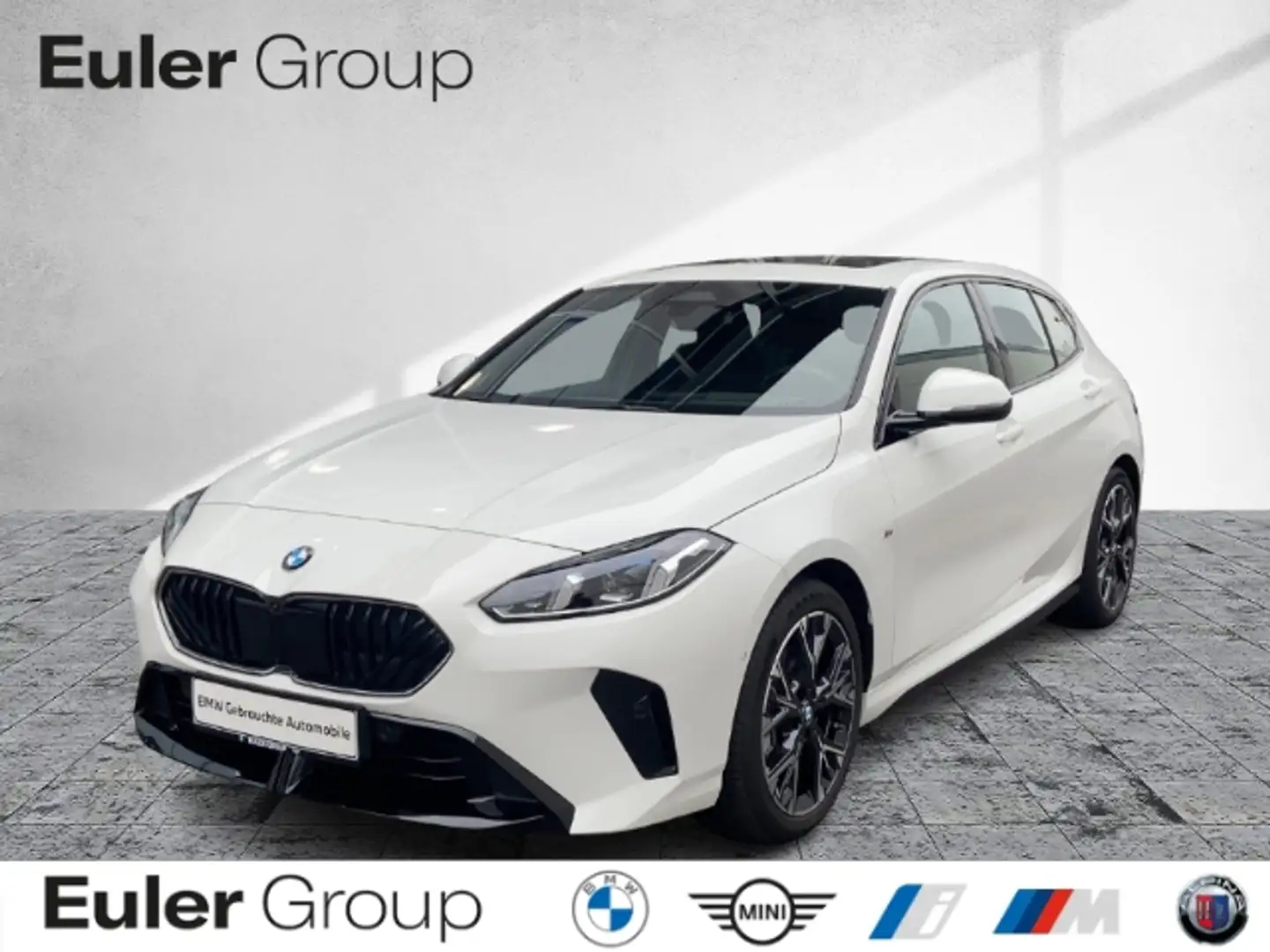 BMW 118 d Limousine Sportpaket HUD AD El. Panodach Panoram Weiß - 1