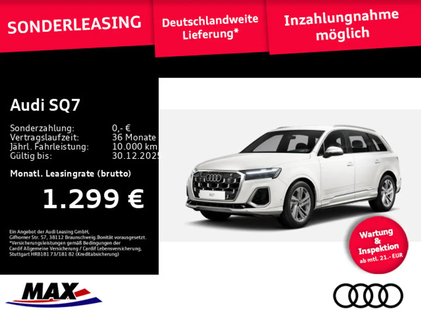 Audi SQ7 SUV TFSI #FREI KONFIGURIERBAR# White - 1