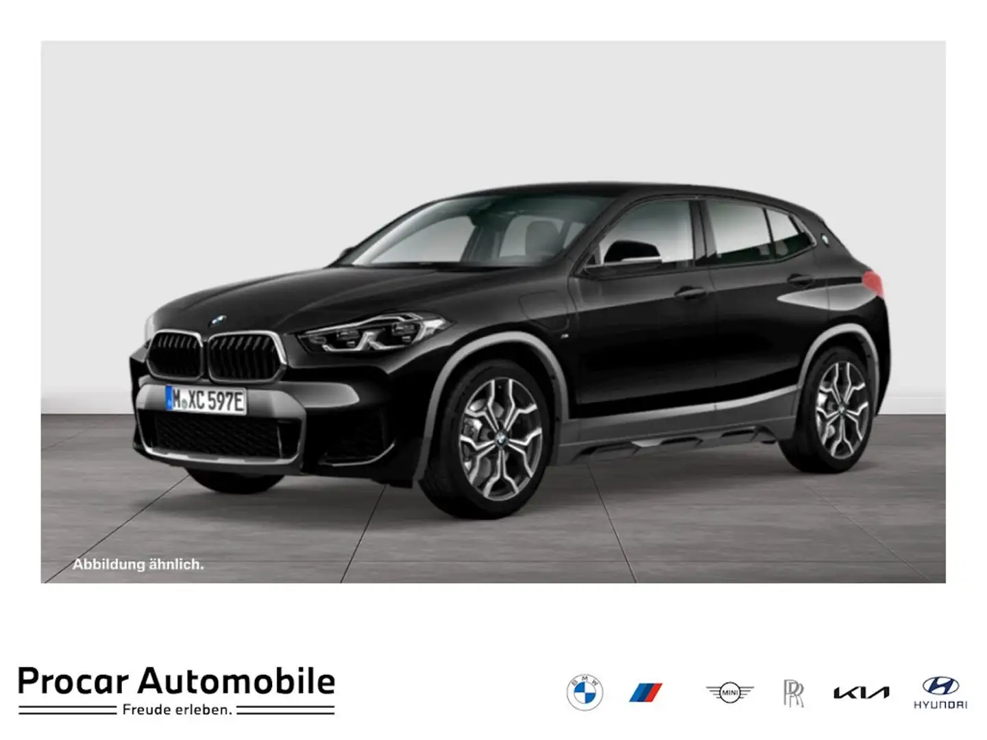 BMW X2 xDrive25e M Sport ACC RFK NAVI LED PDC V+H Noir - 1