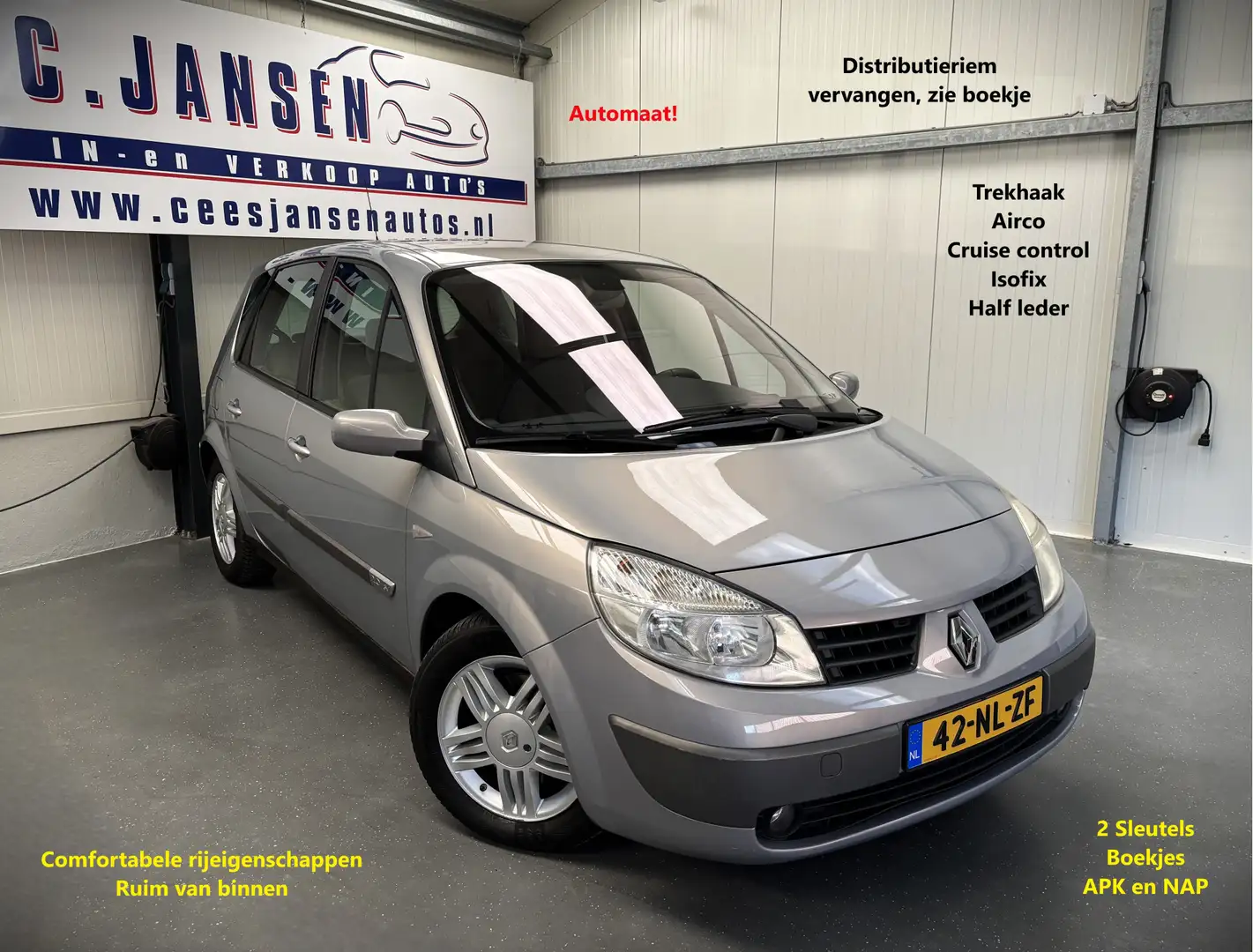 Renault Scenic 2.0-16V Dynamique Luxe Automaat! Beige - 1