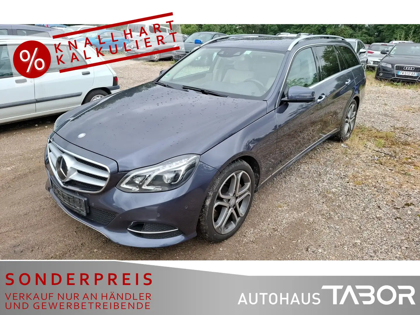 Mercedes-Benz E 350 E 350 T Autom. Avantgarde Navi Distr+ Lane Leder Niebieski - 1