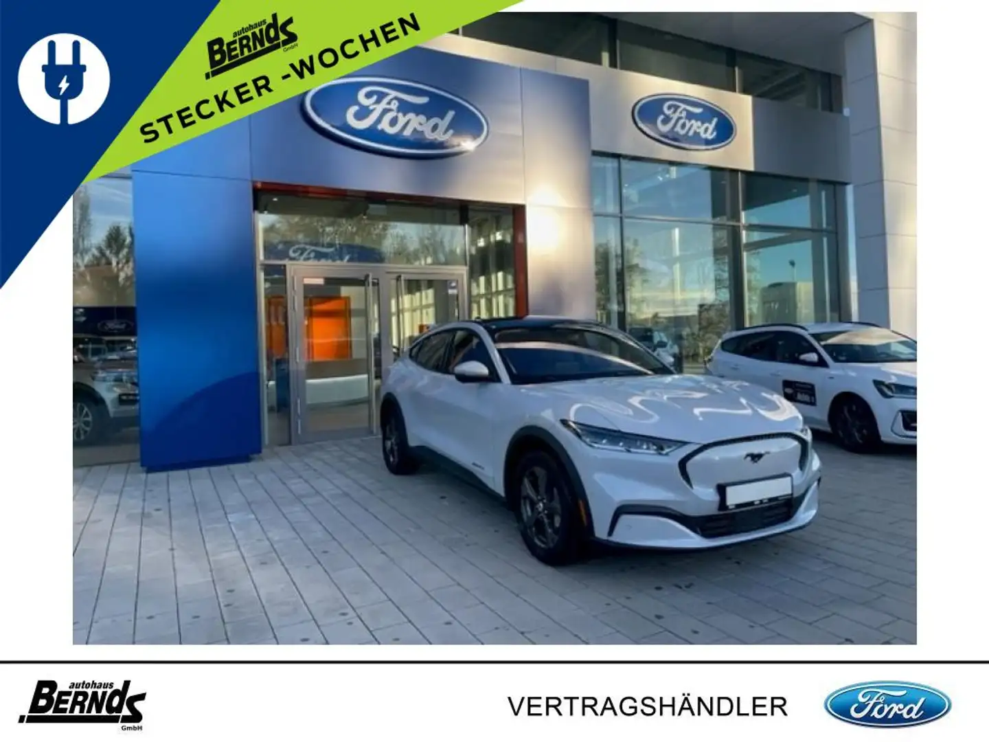 Ford Mustang Mach-E KLIMA LED PARKPILOT PANORAMDACH R-KAMERA ISOFIX SH Wit - 1