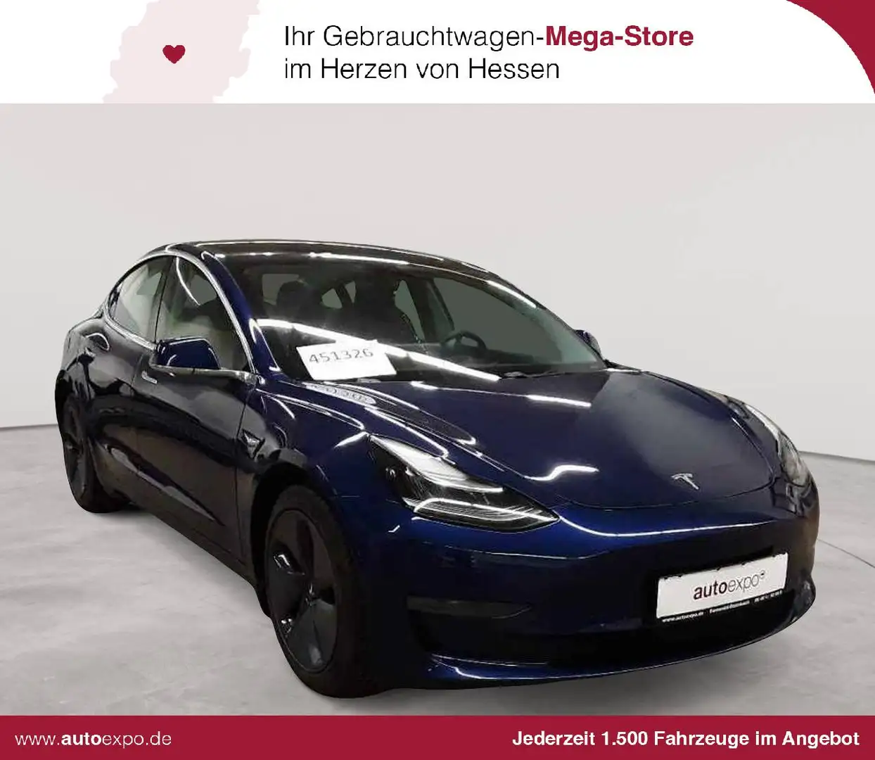 Tesla Model 3 Langstreckenbatt. Allradantrieb Dual Motor Modrá - 1