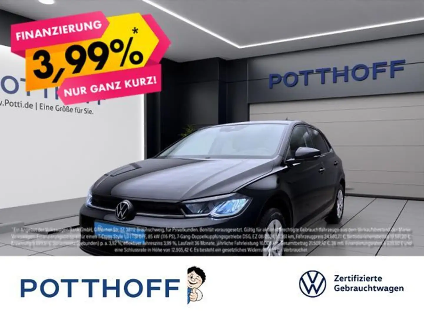 Volkswagen Polo 1.0 TSI LIFE NAVI KAMERA PDC SITZHZG Schwarz - 1