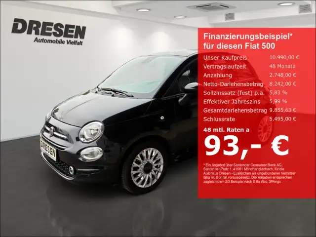 Fiat 500 Lounge 1,0 Mild Hybrid 69PS/Navi/DAB/ Klimaautomat