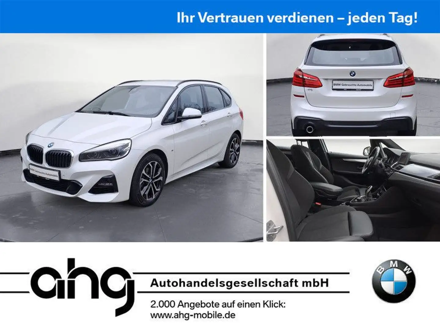 BMW 218 M Sport AHK LED Sportsitze S Weiß - 1
