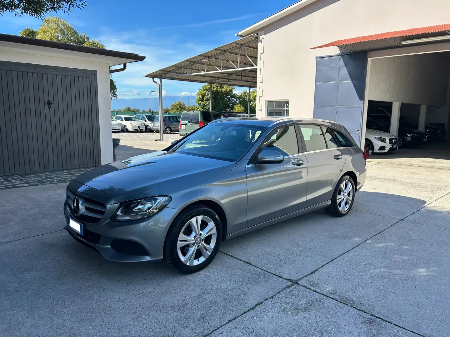 Mercedes-Benz C 200 d SW Exclusive automatico euro6 Gris - 1