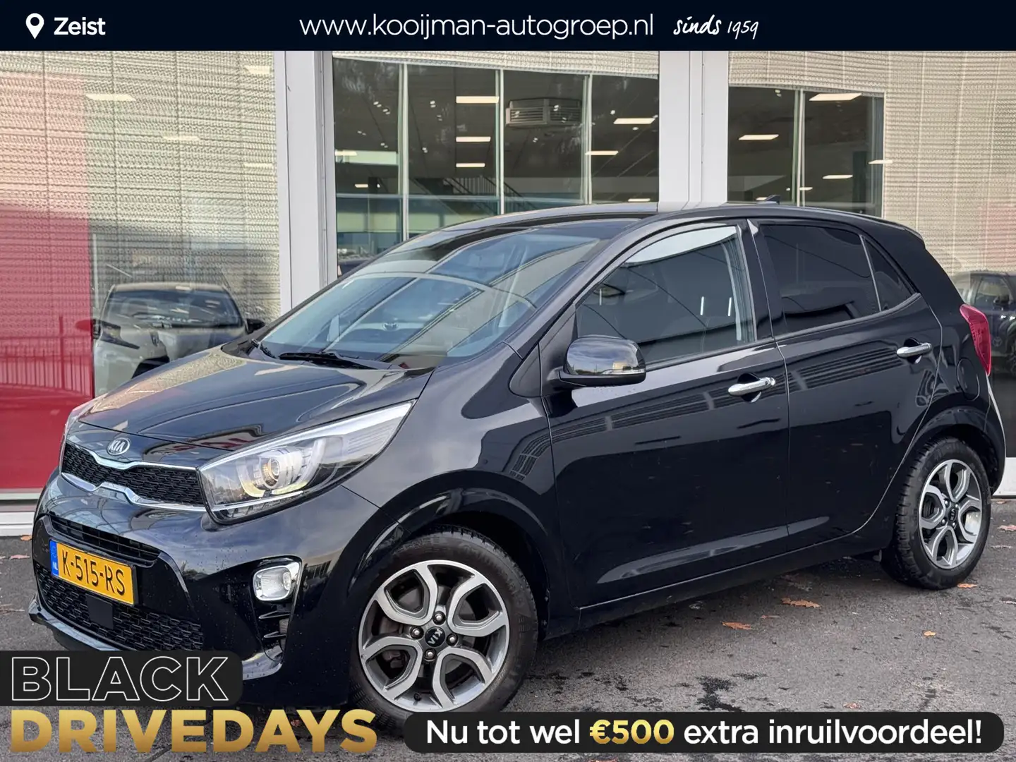 Kia Picanto 1.0 DPi DynamicPlusLine Navigatie | Cruise control Noir - 1