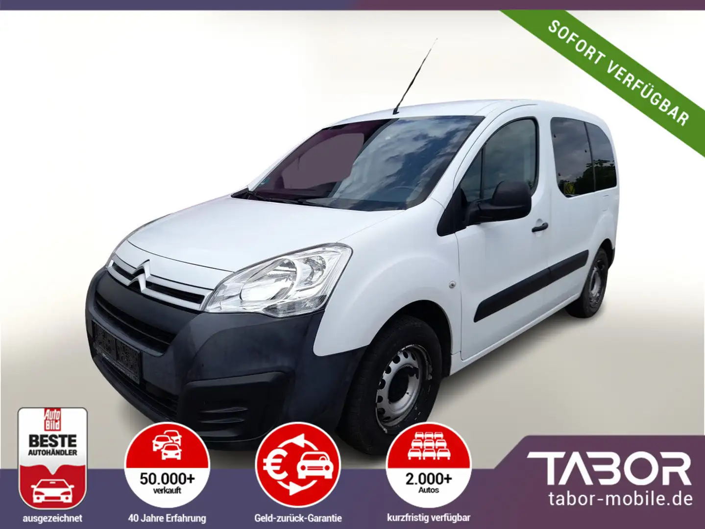 Citroen Berlingo 1.6 VTi 95 Live Klimaanlage AHK Weiß - 1