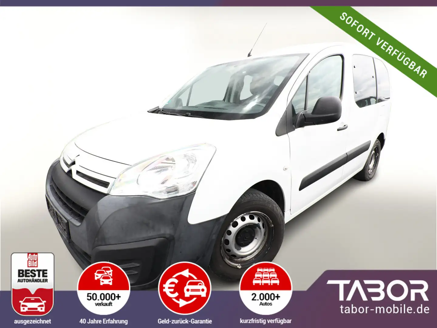 Citroen Berlingo 1.6 VTi 95 Live Klimaanlage AHK Weiß - 2