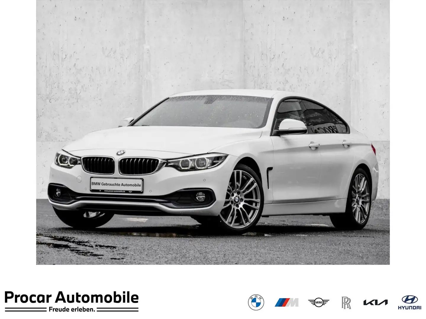 BMW 420 d SPORT LINE+AHK+M LENKRAD+AUT Blanc - 1