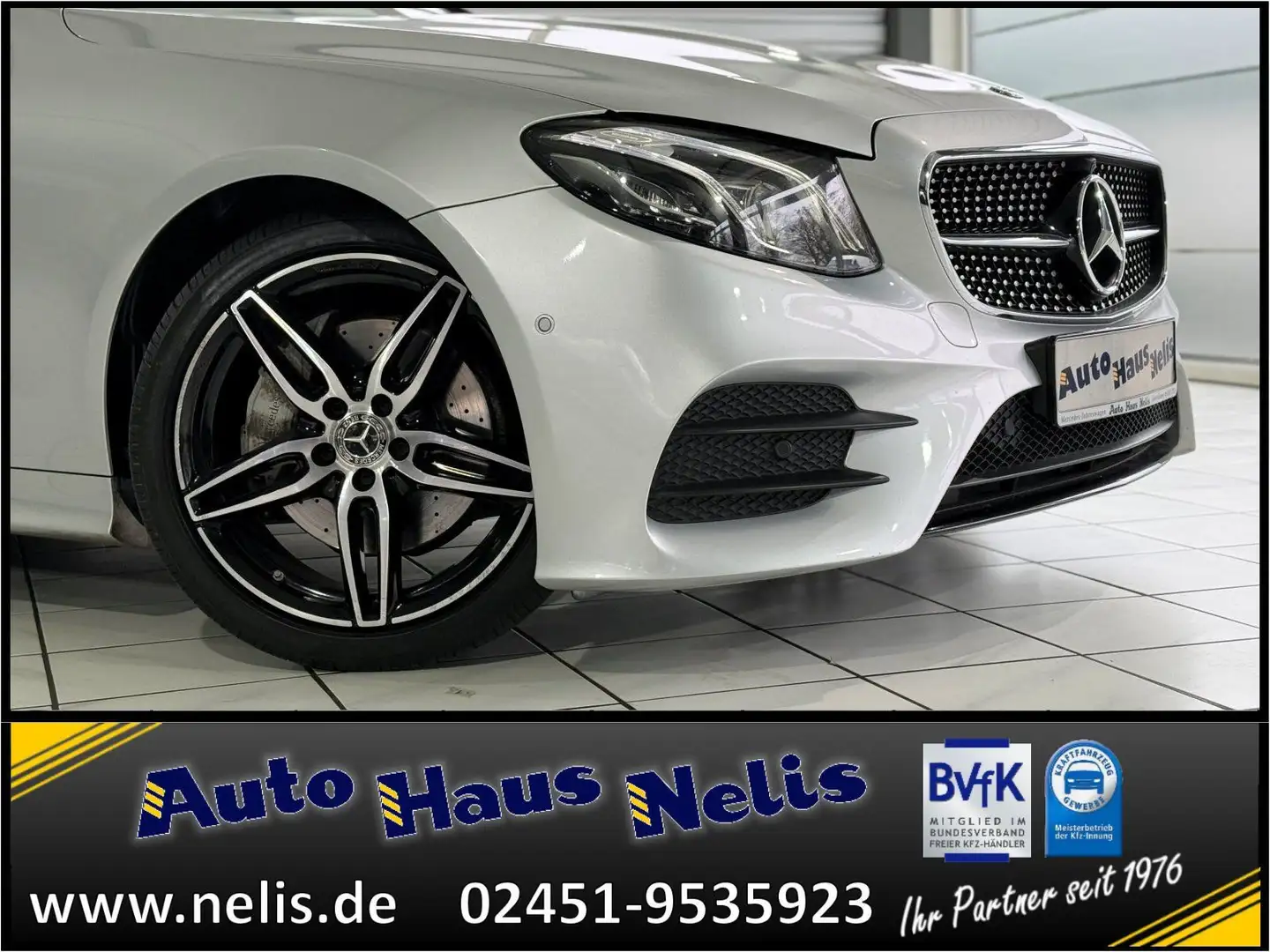 Mercedes-Benz E 200 Cabrio AMG-Line Airscarf Comand-Online Led Gümüş rengi - 2