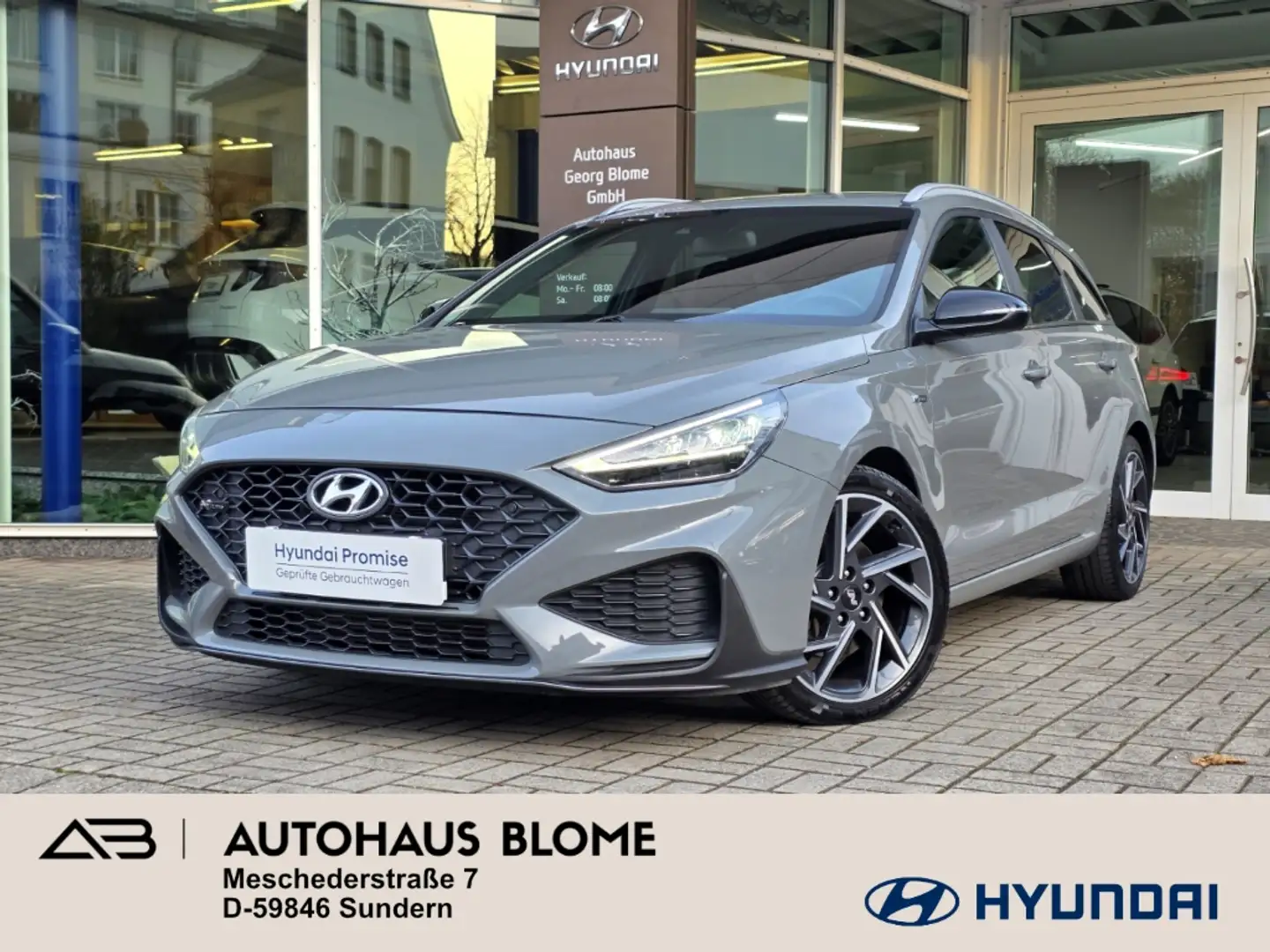 Hyundai i30 Kombi FL 1.6 CRDi 48V Mild-Hybrid N Line, AHK, Win Gris - 1