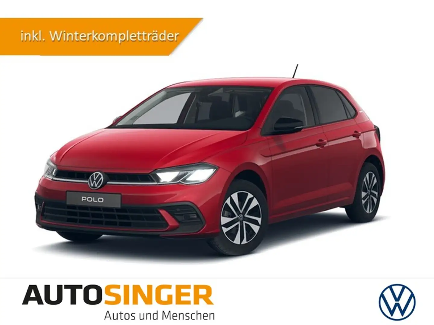 Volkswagen Polo ENERGY 1.0 TSI ACC*LED*SHZ*PDC*WR Rouge - 1