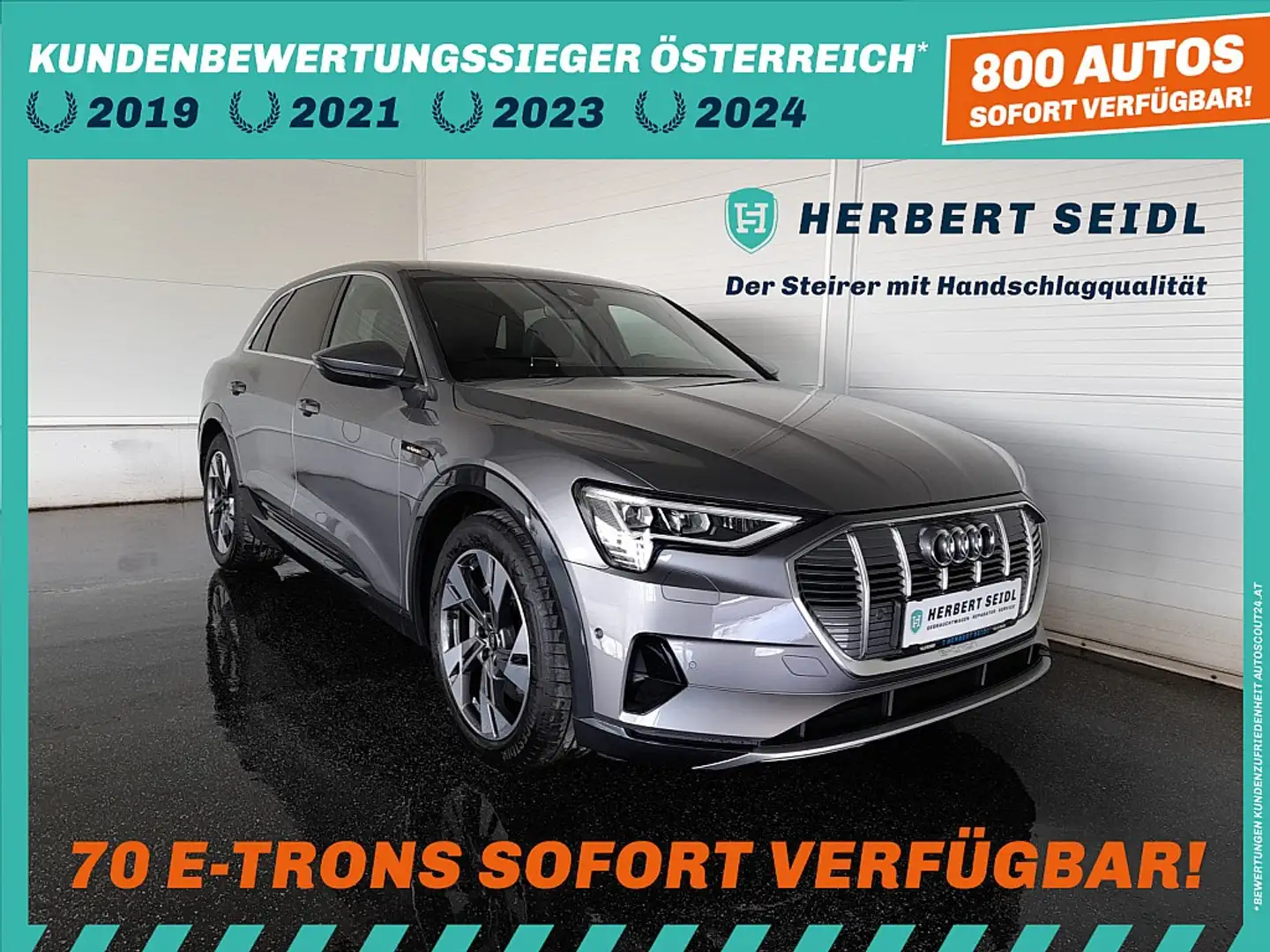 Audi e-tron 55 quattro S-LINE *NP: € 94.817,- / 20 ZOLL / S... Gri - 1