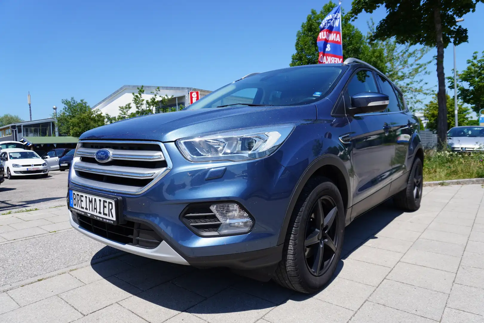 Ford Kuga COOL*TÜV NEU*1.HAND*SEHR GEPFLEGT*KLIMA*LM*SHZG Blauw - 1