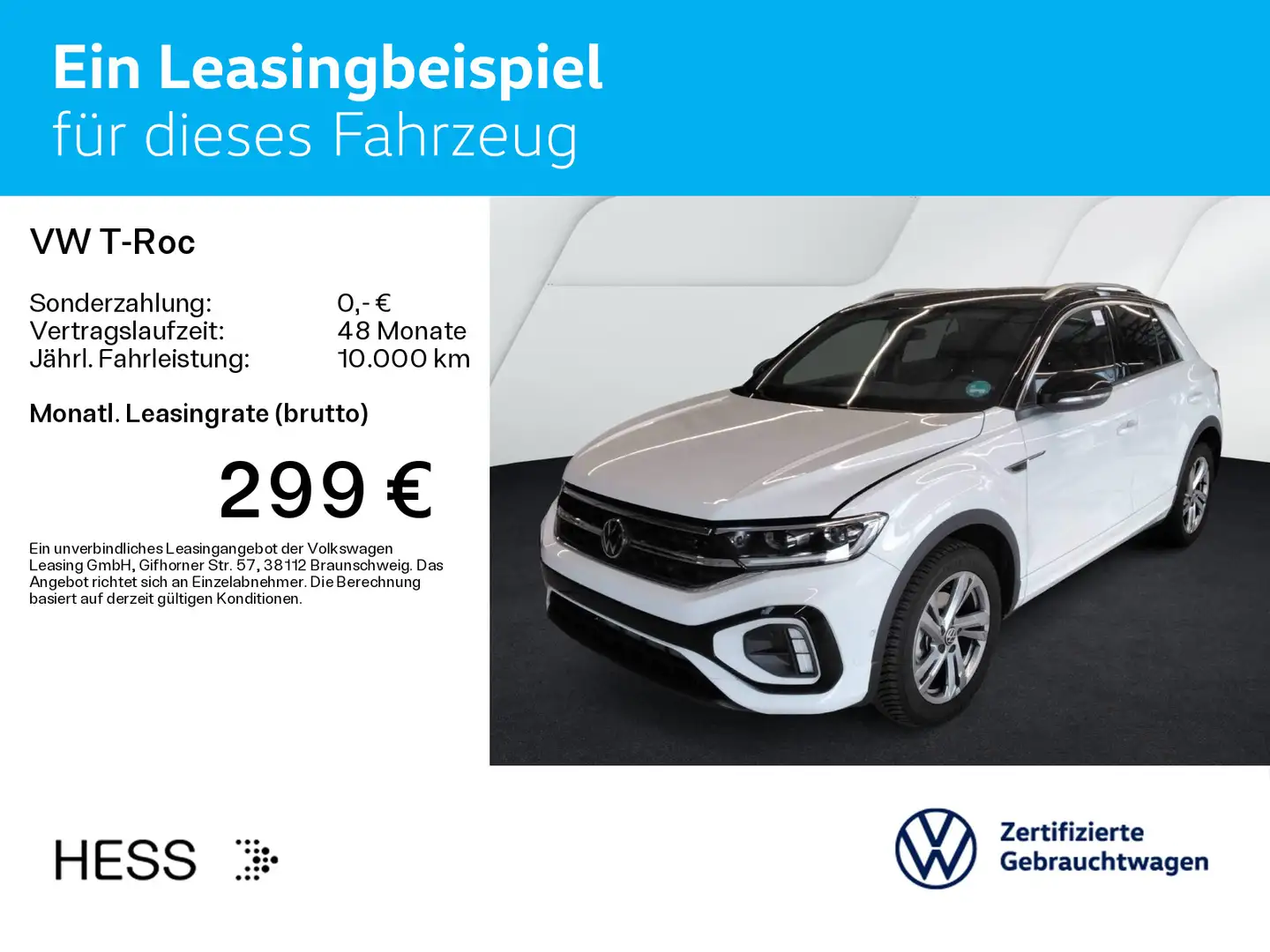 Volkswagen T-Roc T-ROC 1.5 TSI DSG R-LINE*AHK*KAMERA*LED*NAVI*ALL Blanc - 2