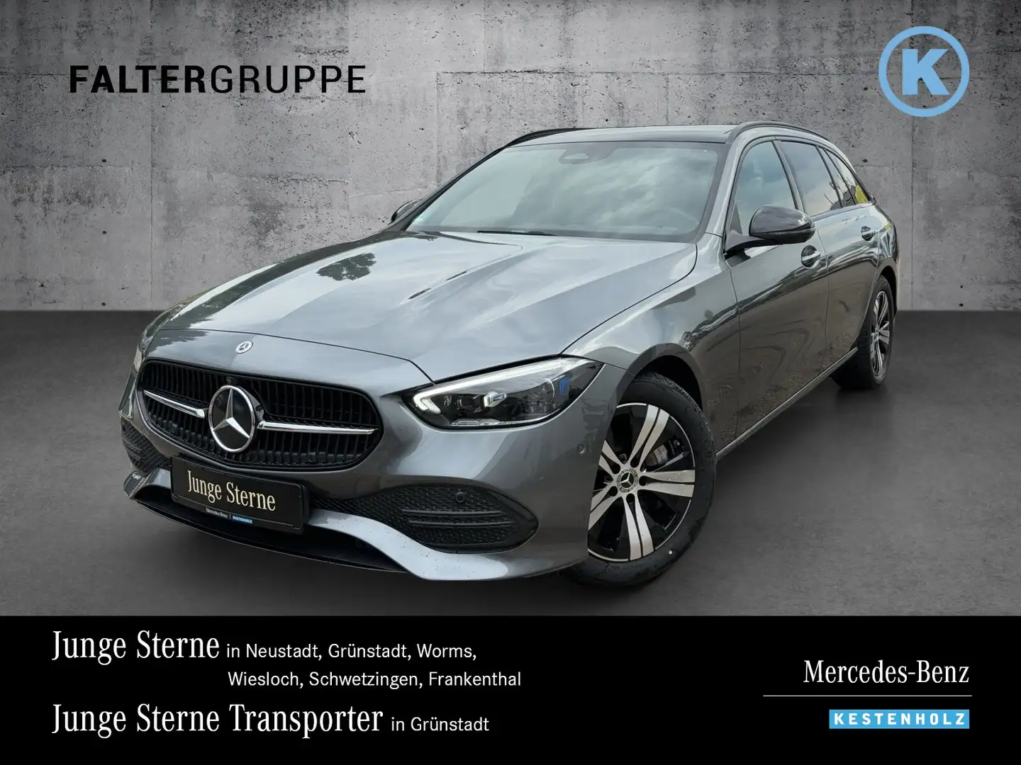 Mercedes-Benz C 300 C 300 T AVANTGARDE+NIGHT+AHK+PANO+360°+EASYP+TWA Gris - 1