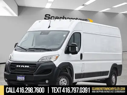 White 2025 RAM ProMaster 3500 Tradesman 159 High Roof Extended Cargo Van FWD Van Front-Wheel Drive 9-Speed Automatic