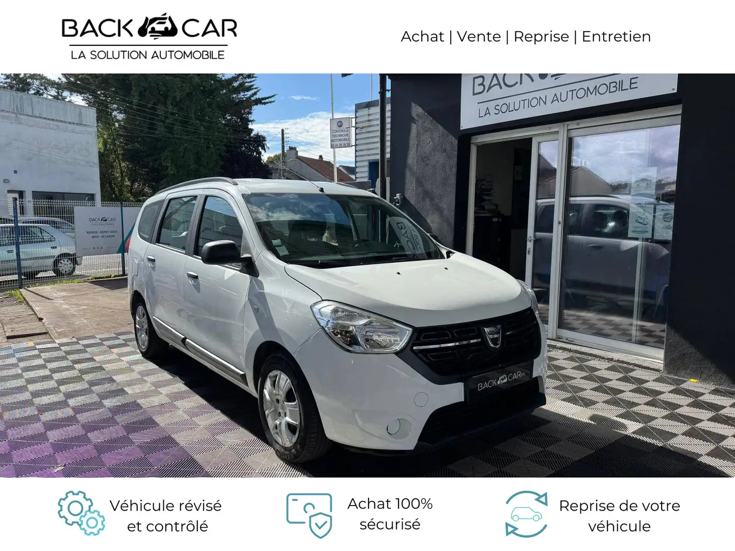 Dacia Lodgy TCe 100 7 places Essentiel Blanc - 1