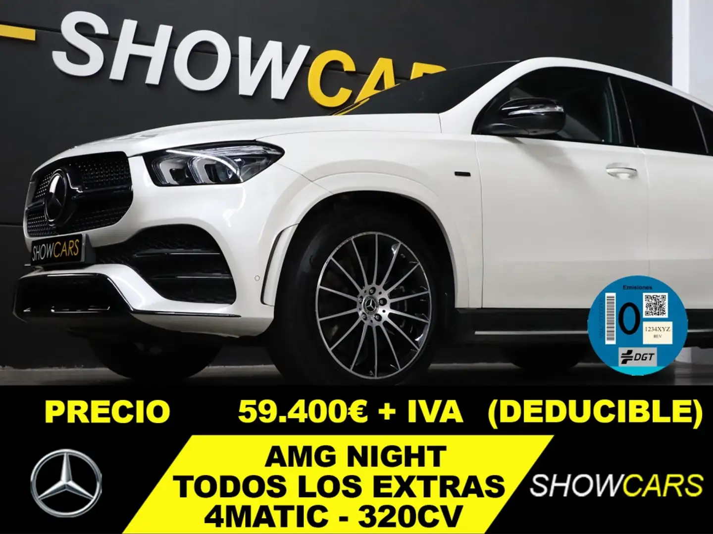 Mercedes-Benz GLE 350 Coupé 350de 4Matic Aut. Blanc - 1
