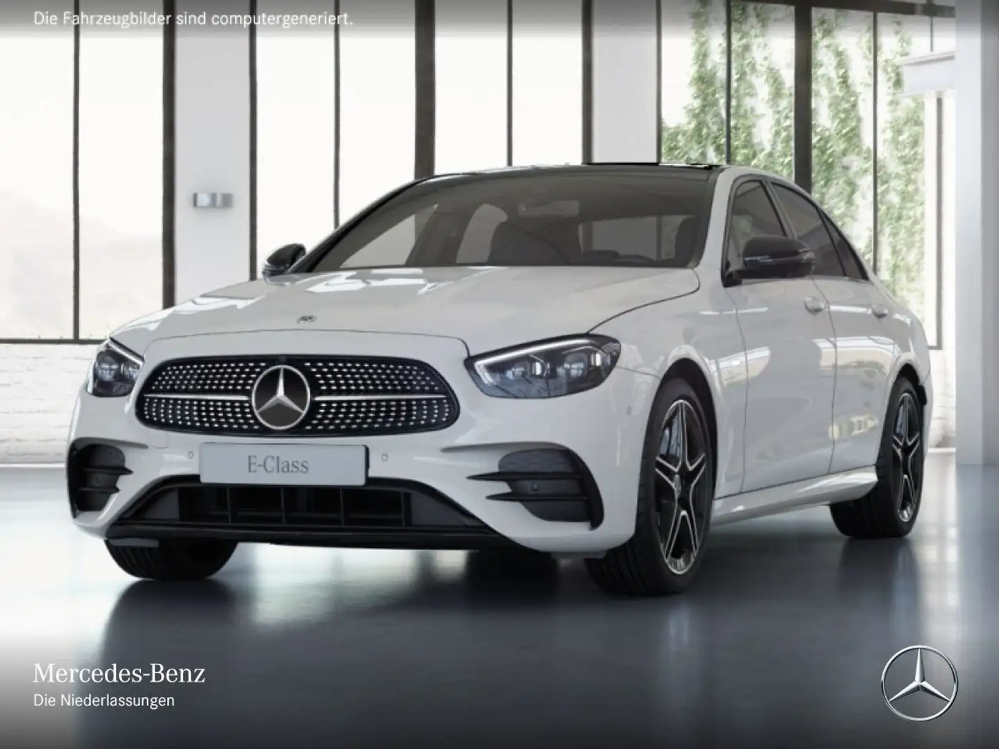 Mercedes-Benz E 300 de AMG+NIGHT+PANO+360+MULTIBEAM+BURMESTER+9G Weiß - 2