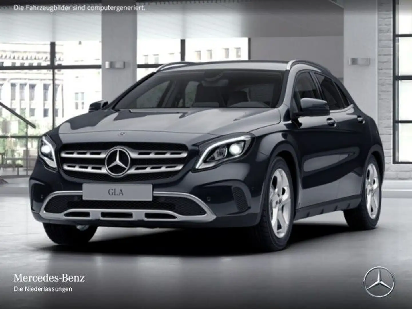 Mercedes-Benz GLA 220 4M Urban LED Kamera Navi Laderaump PTS Zwart - 2