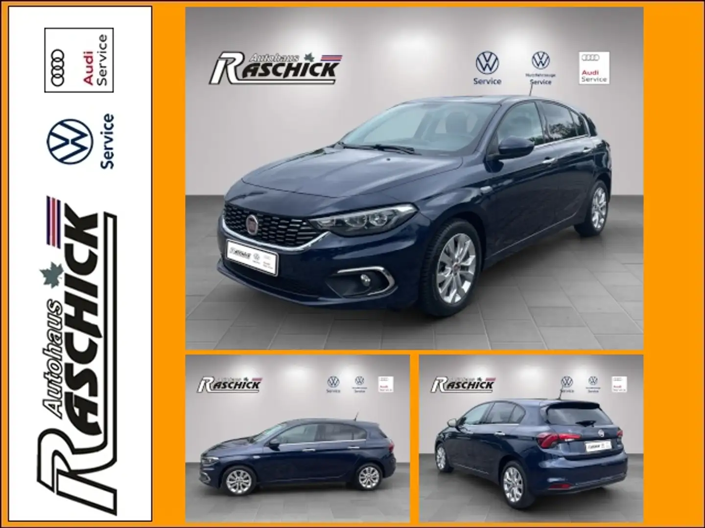 Fiat Tipo Hatchback 1,4T-Jet Klimaautomatik Fenster el. Azul - 1