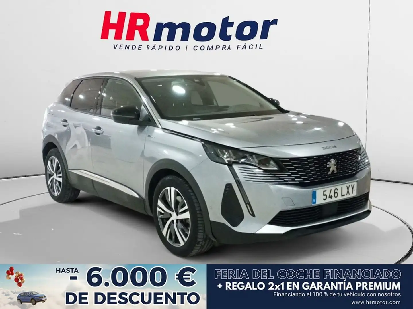 Peugeot 3008 Hybrid 225 Allure PHEV Gris - 1
