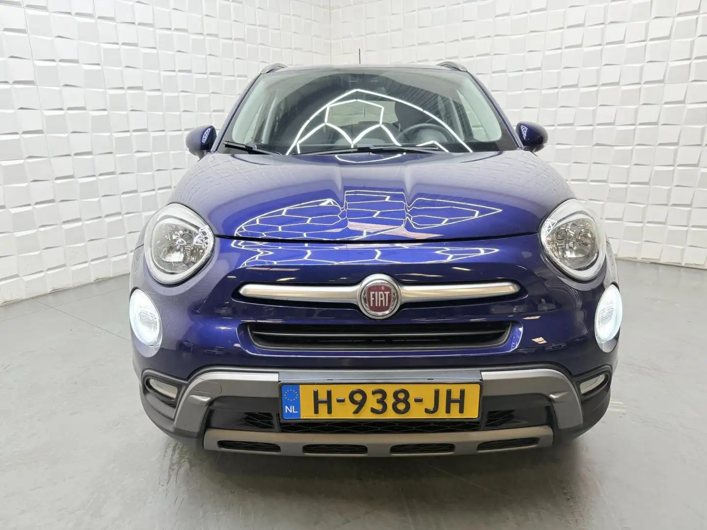 Fiat 500X 1.4 Turbo MultiAir Lounge KEYLESS PDC LEER Blauw - 2