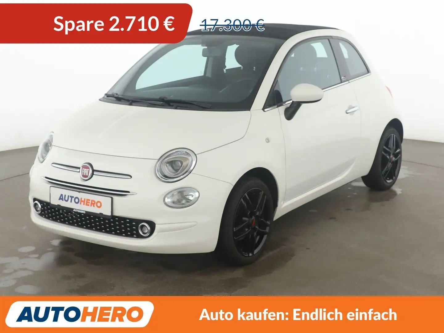 Fiat 500C 1.2 Star Aut.*CABRIO*PDC*KLIMA*TEMPO*GARANTIE* Weiß - 1