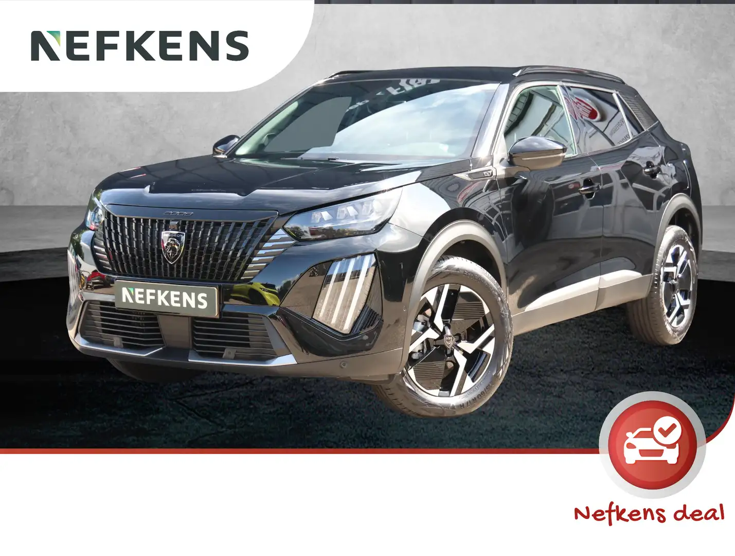 Peugeot 2008 1.2 130pk GT Automaat | Navigatie | Stoelverwarmin Zwart - 1